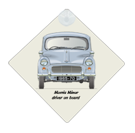Morris Minor 2dr Saloon 1965-70 Car Window Hanging Sign